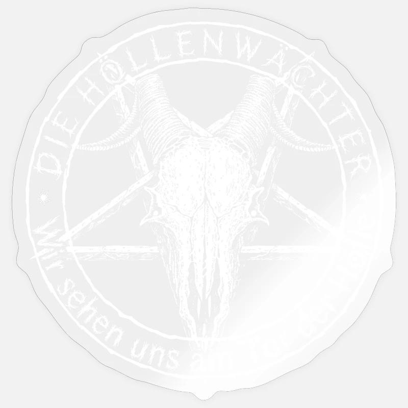 Die Höllenwächter Klassik  - Sticker Größe S (10 x 10 cm) - Transparent glänzend