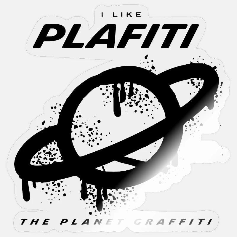 Planet Graffiti Sticker Größe S (10 x 10 cm)
