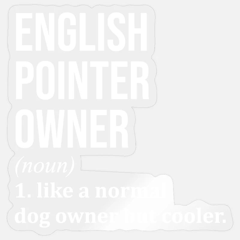 Pointer anglais Sticker taille S (10 x 10 cm)