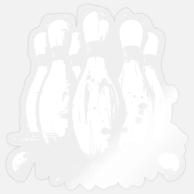 Graphismes du jeu de bowling Sticker taille S (10 x 10 cm)