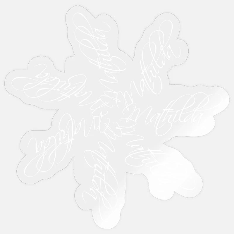 Mathilda Nom Mandala Sticker taille S (10 x 10 cm)