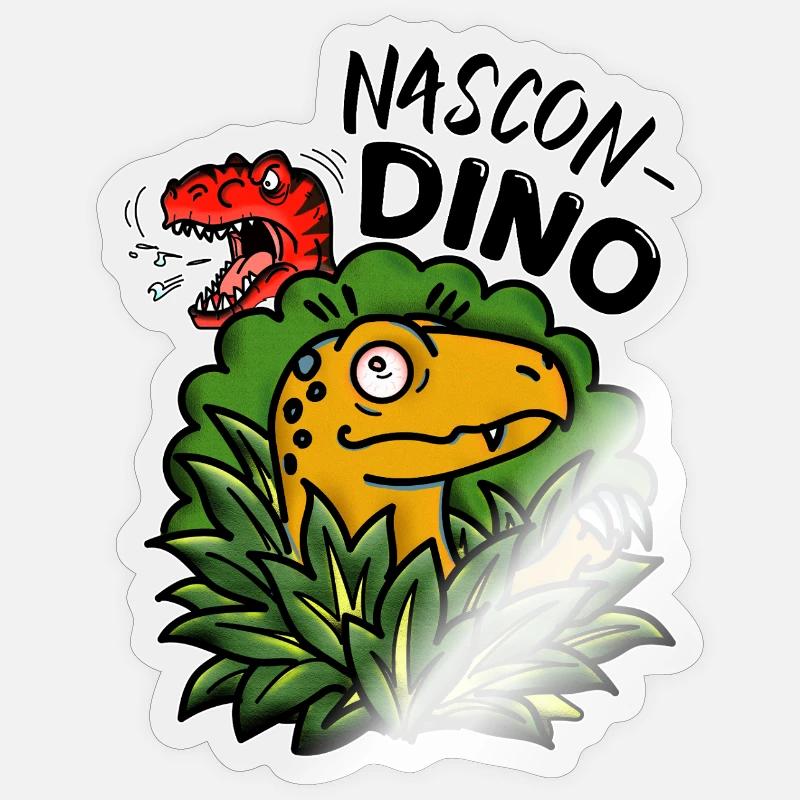 Hide-and-seek - Sticker size S (10 x 10 cm) - transparent glossy