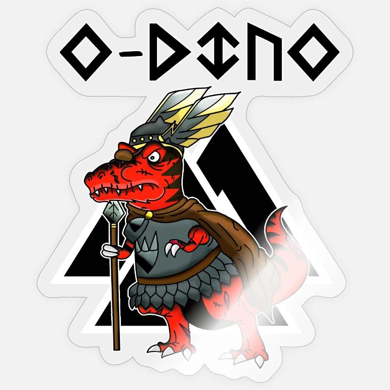 Odin - Sticker size S (10 x 10 cm) - transparent glossy