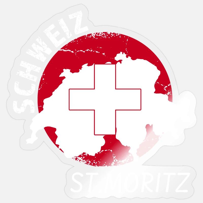 St. Moritz Sticker Größe S (10 x 10 cm)