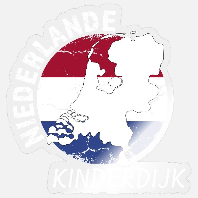 Kinderdijk Sticker Größe S (10 x 10 cm)