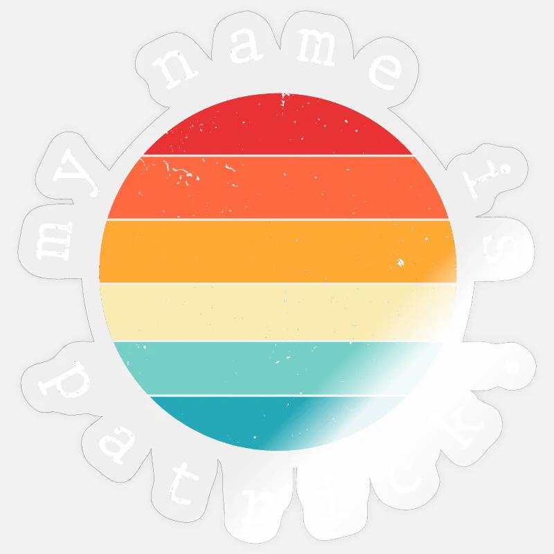 Mein Name ist Patrick - Sticker Größe S (10 x 10 cm) - Transparent glänzend