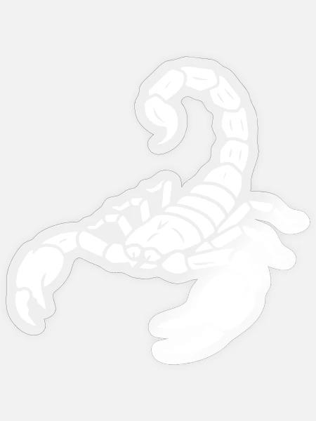 Skorpion Sternzeichen Tier Vektor - Sticker Größe S (10 x 10 cm) - Transparent glänzend