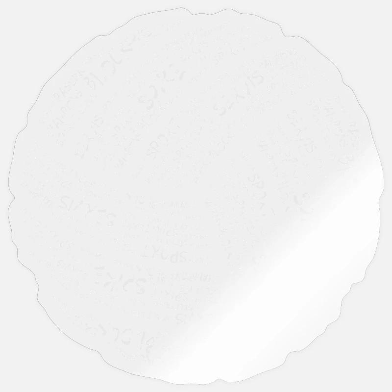 Volleyball - Sticker Größe S (10 x 10 cm) - Transparent glänzend