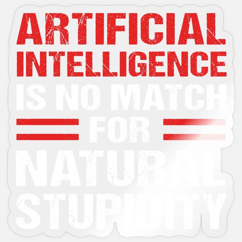 Artificial Intelligence GPT - Sticker size S (10 x 10 cm) - transparent glossy
