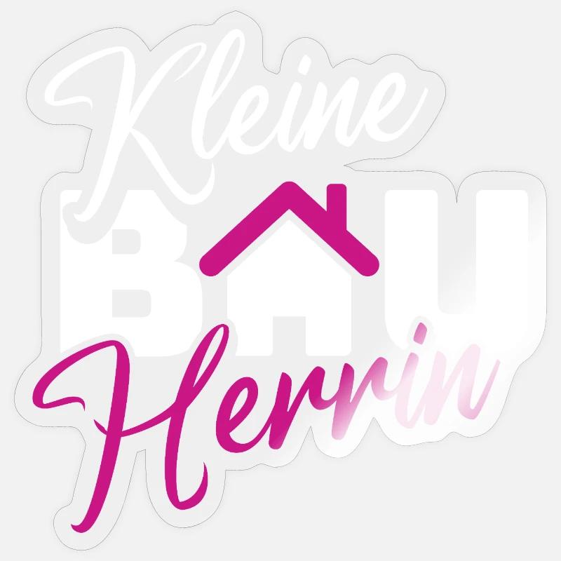 Petit constructeur Hausliebe Design - Sticker taille S (10 x 10 cm) - brillant transparent