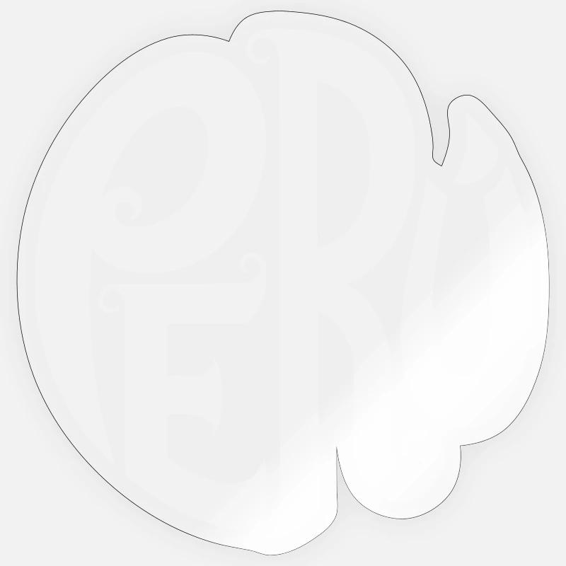 Pérou - Typographie ornée Sticker taille S (10 x 10 cm)