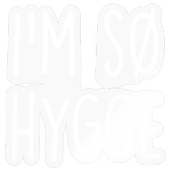 Hygge Denmark Dänemark - Sticker size S (10 x 10 cm) - transparent glossy - Front