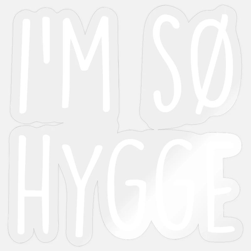 Hygge Denmark Dänemark Sticker Größe S (10 x 10 cm)