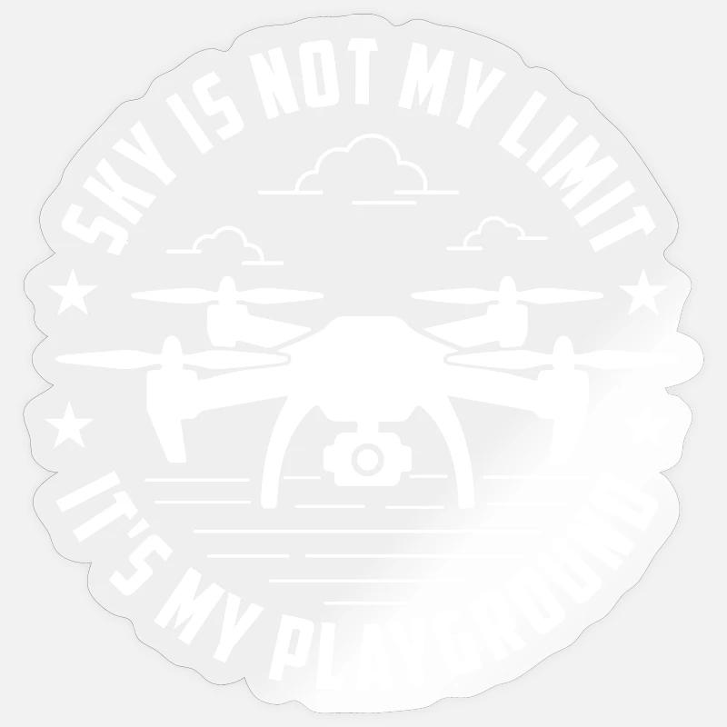 Sky Not Limit Drone Pilot FPV Flight Sticker size S (10 x 10 cm)
