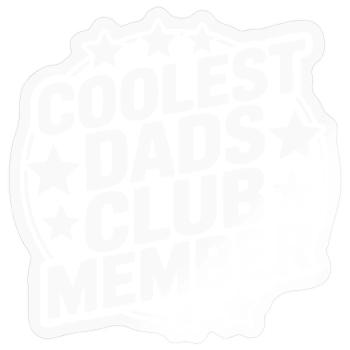 Super Papa Club - Sticker Größe S (10 x 10 cm) - Transparent glänzend - Vorne