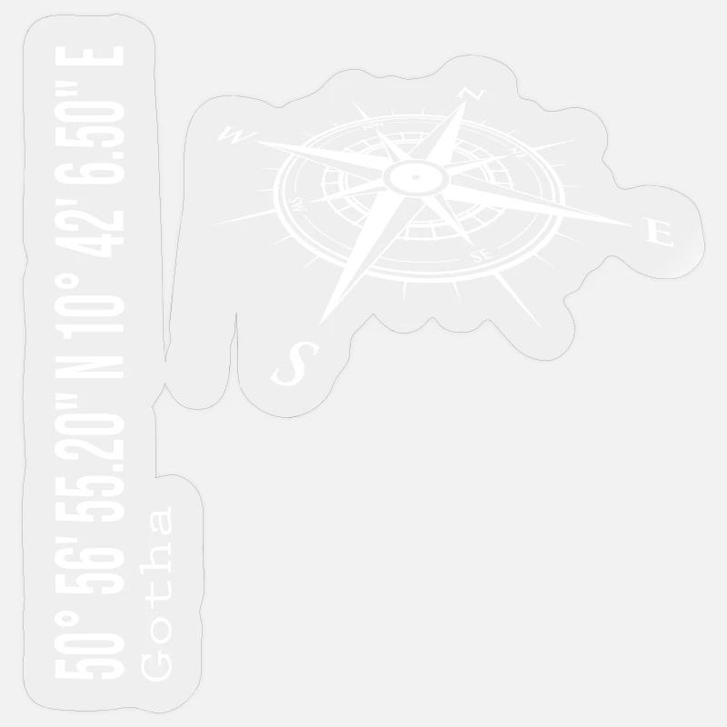 Gotha - Sticker taille S (10 x 10 cm) - brillant transparent