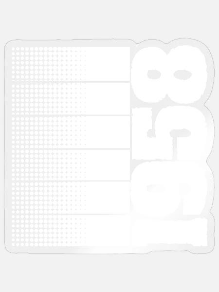 Hobby 1958 - Sticker Größe S (10 x 10 cm) - Transparent glänzend
