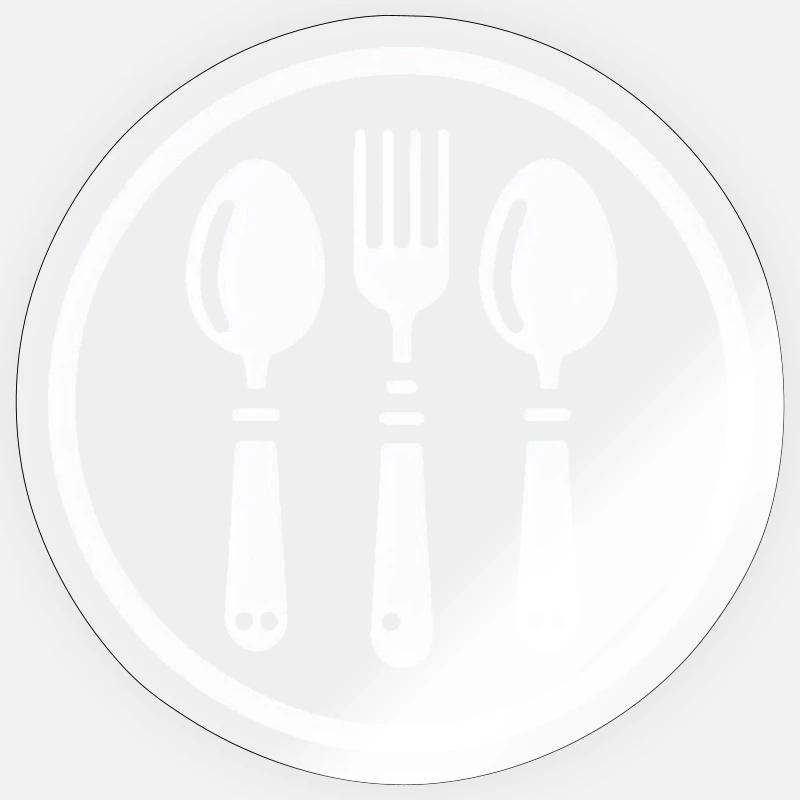 Cutlery Fork Spoon Sticker size S (10 x 10 cm)