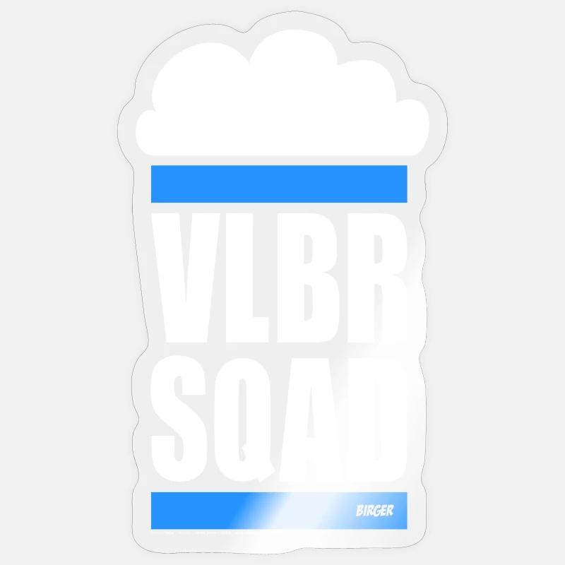 VOLLBIER SQUAD - Uniform - Sticker size S (10 x 10 cm) - transparent glossy