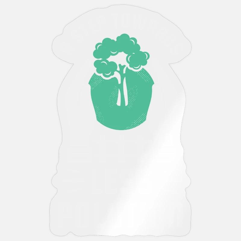 Step towards less pollution Sticker size S (10 x 10 cm)