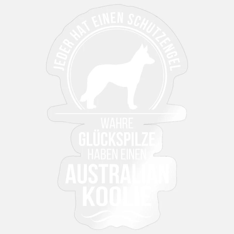 Australian Koolie Schutzengel Hunde Wilsigns Sticker Größe S (10 x 10 cm)