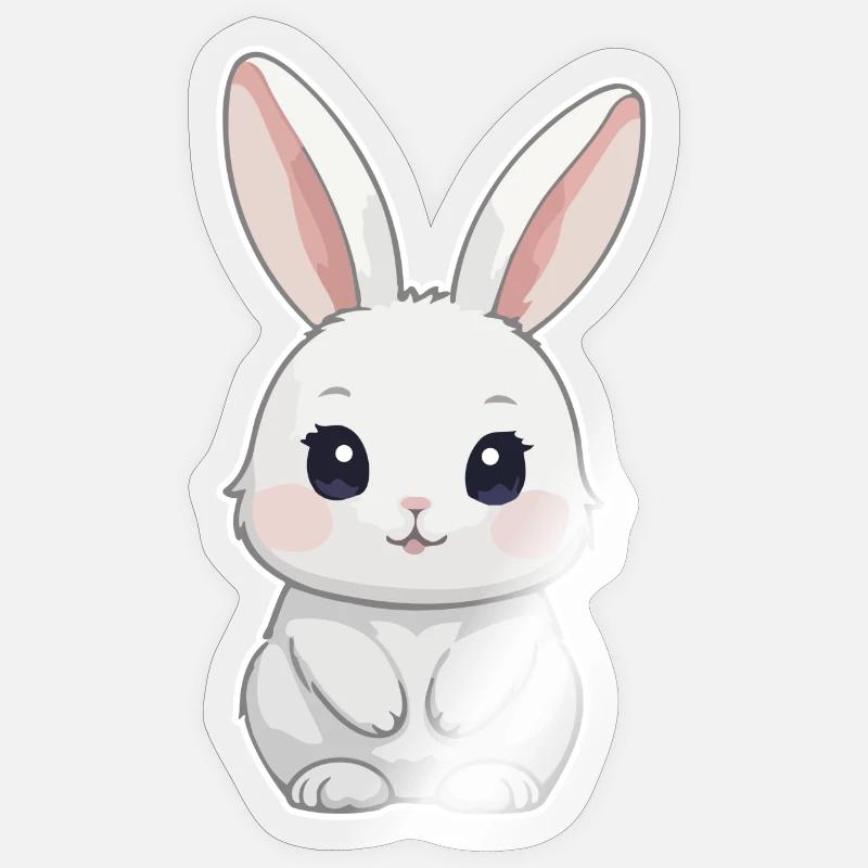 Bunny, Rabbit, Easter Bunny Sticker size S (10 x 10 cm)