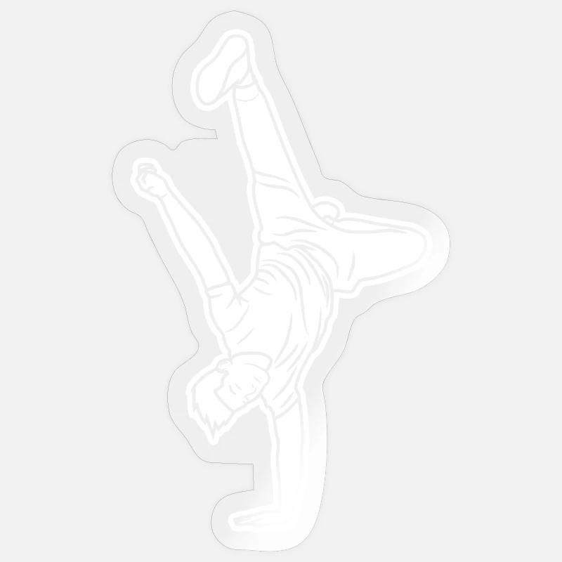 B Boy Sketch Sticker size S (10 x 10 cm)