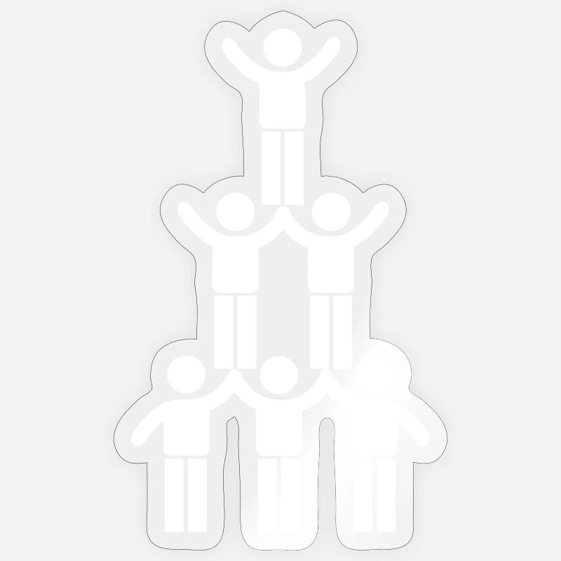Teamwork - Sticker size S (10 x 10 cm) - transparent glossy