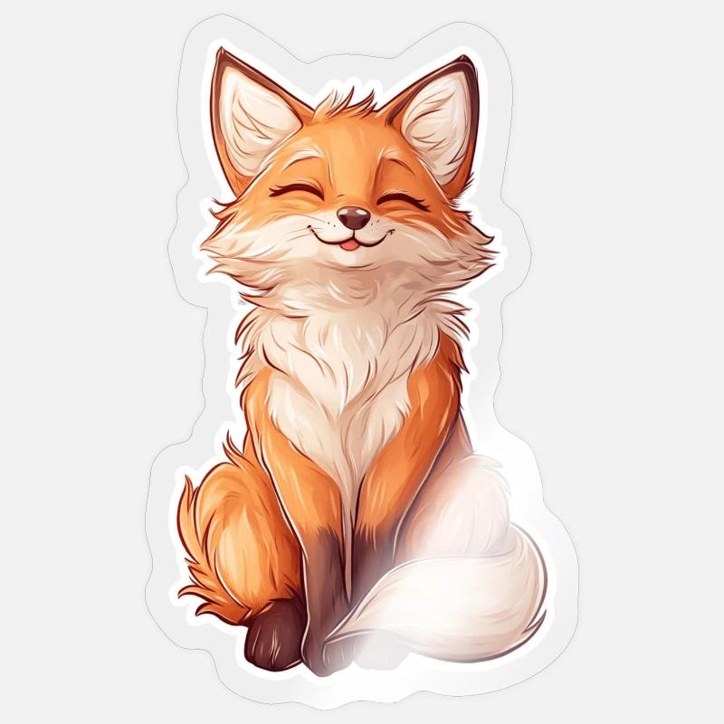 Fuchs Sticker Größe S (10 x 10 cm)