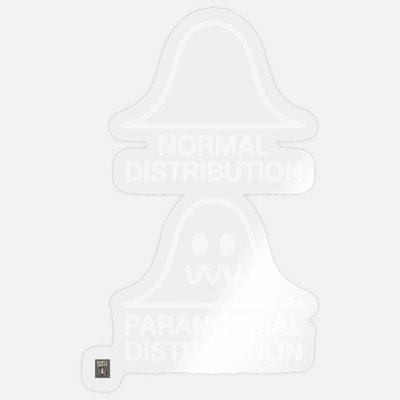 Math Statistics Normal Paranormal Distribution Sticker size S (10 x 10 cm)