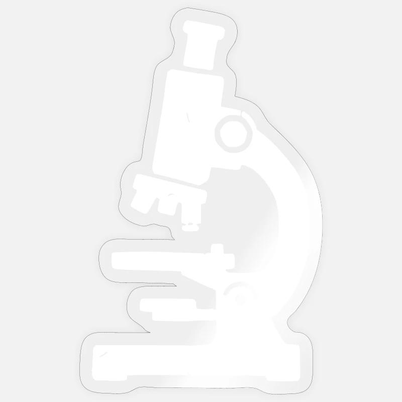 Microscope Stamp Texture - Sticker size S (10 x 10 cm) - transparent glossy