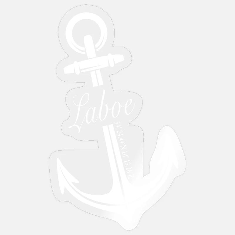 Laboe - Sticker Größe S (10 x 10 cm) - Transparent glänzend
