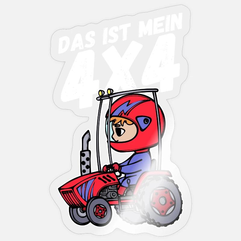 Traktor Jungbauer Statement Nutzfahrzeug Landleben Sticker Größe S (10 x 10 cm)