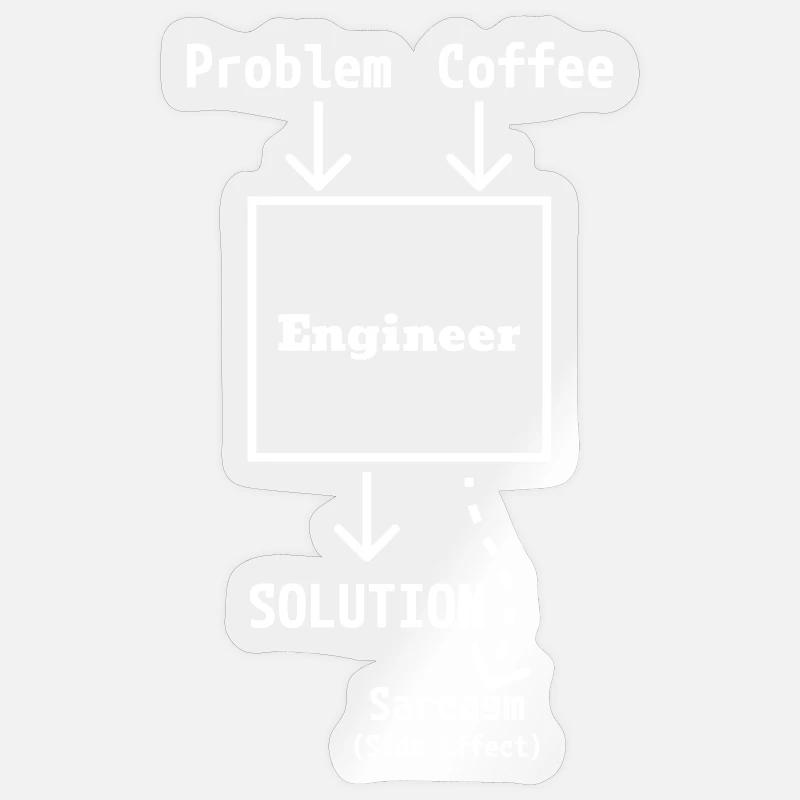 Engineer Input & Output (light) Sticker Größe S (10 x 10 cm)