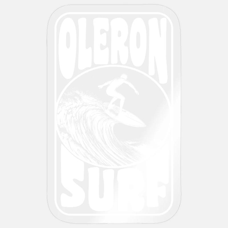OLERON - Sticker Größe S (10 x 10 cm) - Transparent glänzend