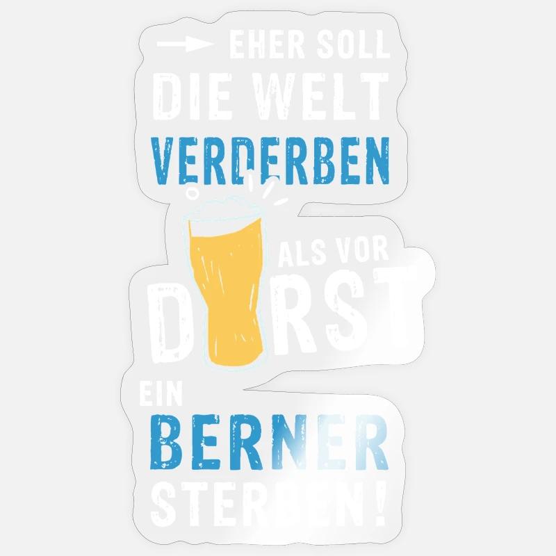 Au contraire, le monde devrait périr Sticker taille S (10 x 10 cm)