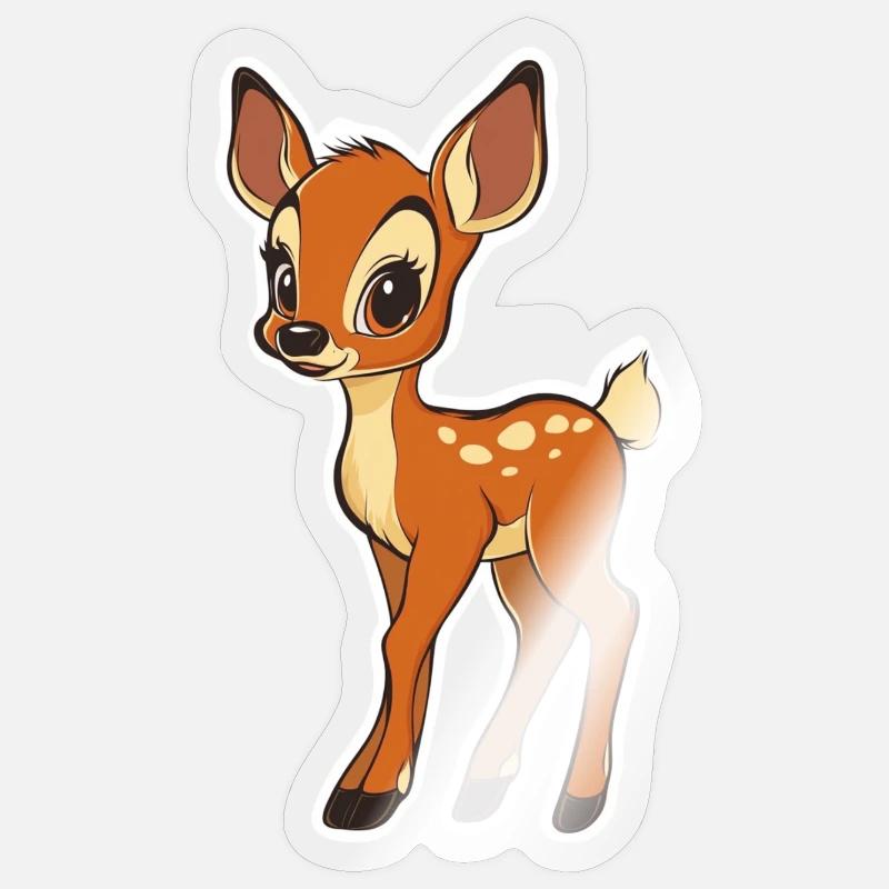 roe deer Sticker size S (10 x 10 cm)