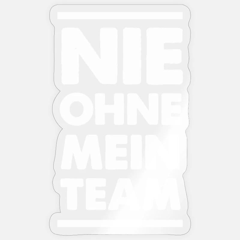 My Team - Sticker size S (10 x 10 cm) - transparent glossy