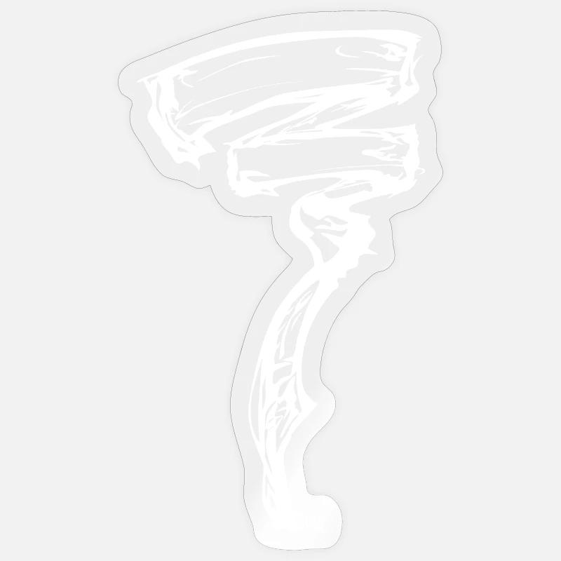 Energetic wind - Sticker size S (10 x 10 cm) - transparent glossy
