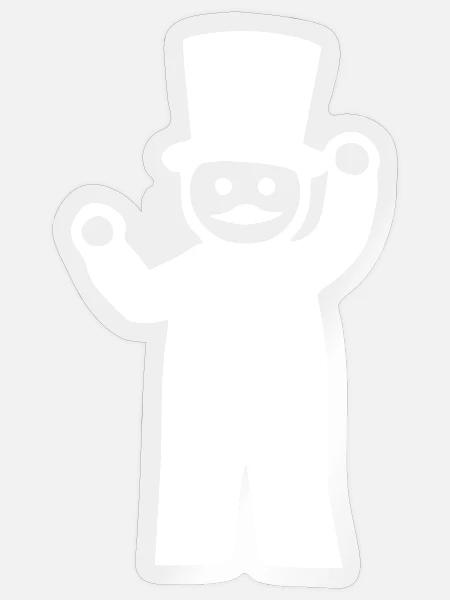 Schornsteinfeger - Sticker Größe S (10 x 10 cm) - Transparent glänzend
