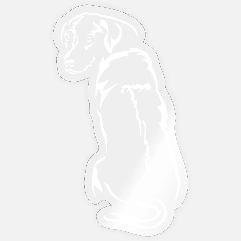Rhodesian Ridgeback "Black Edition" - Sticker Größe S (10 x 10 cm) - Transparent glänzend