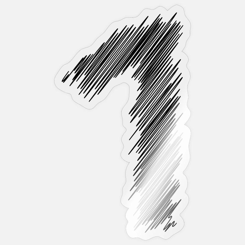 1 Hatching design Sticker size S (10 x 10 cm)