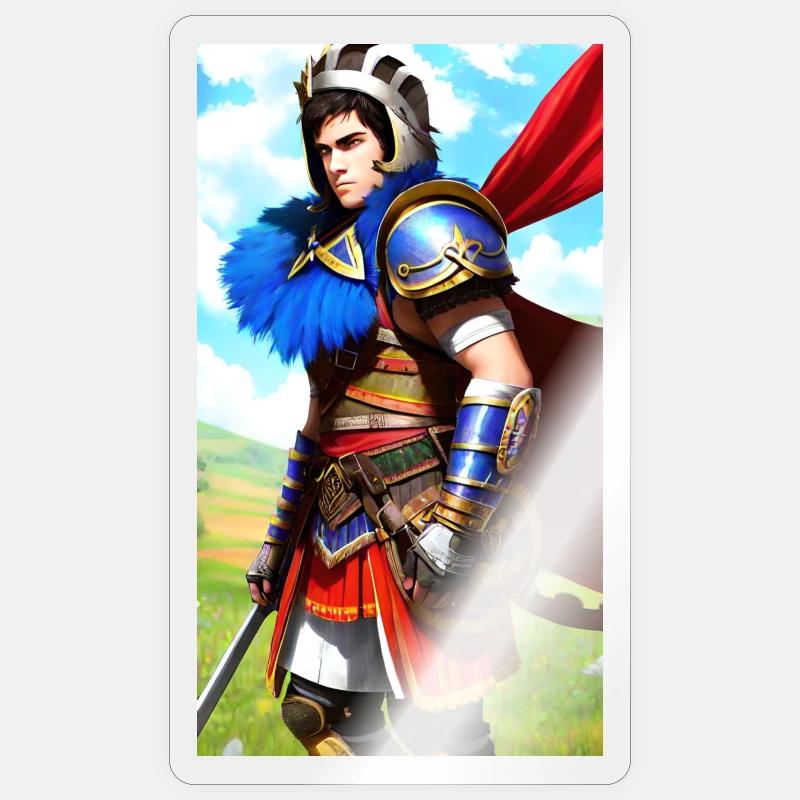 Multicolor Knight Gladiator Sticker size S (10 x 10 cm)
