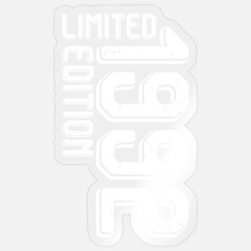 Bloc rétro en édition limitée - Sticker taille S (10 x 10 cm) - brillant transparent