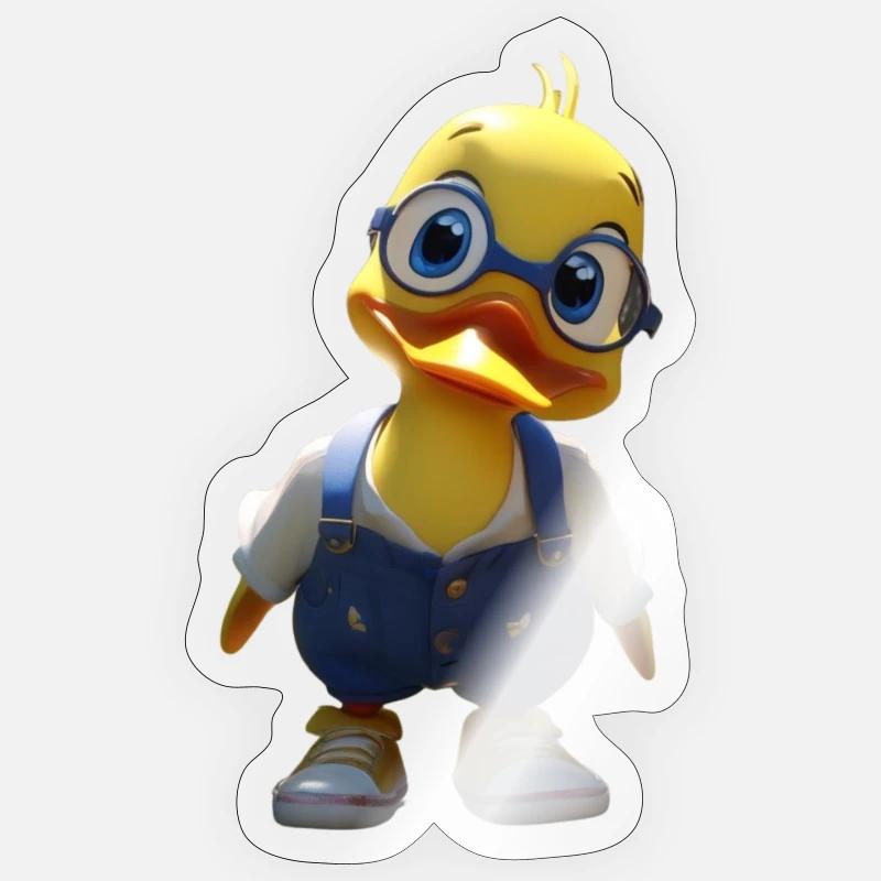 Sweet Duck - Sticker size S (10 x 10 cm) - transparent glossy
