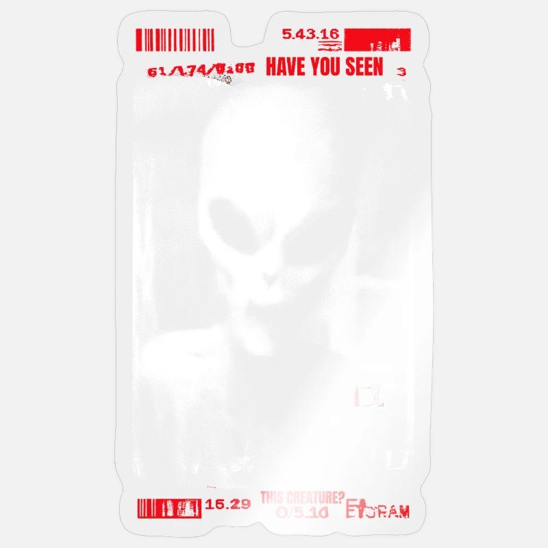 Avez-vous vu cette créature ? Sticker taille S (10 x 10 cm)