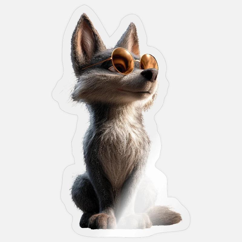 Wolf Love Wolves Wolf Pack Wolfhound Wild Wolf Sticker size S (10 x 10 cm)