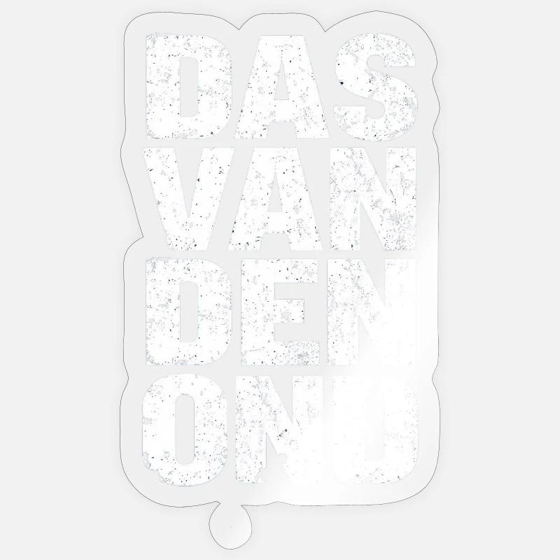 Das van den ond. Proverbes anversois - Sticker taille S (10 x 10 cm) - brillant transparent