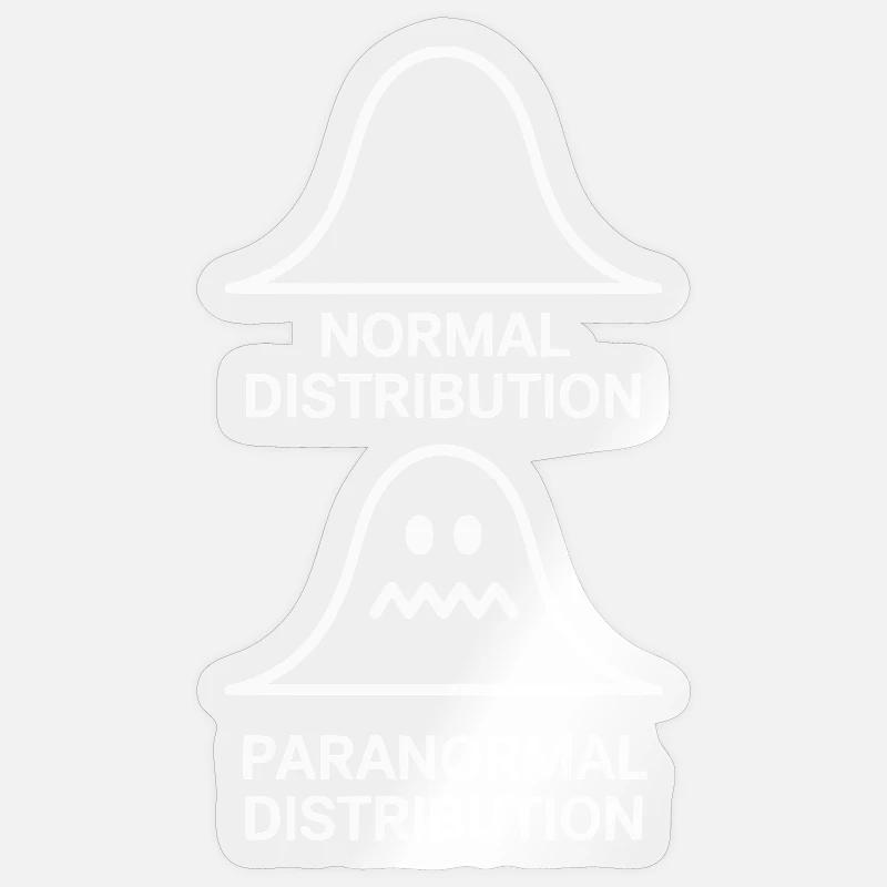 Math Statistics Normal Paranormal Distribution Sticker size S (10 x 10 cm)