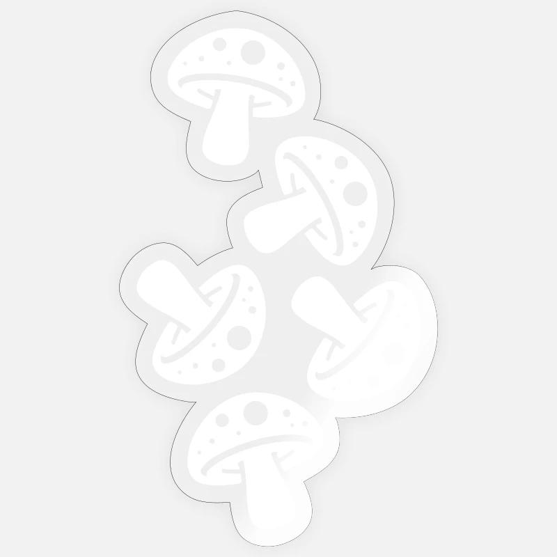 Mushrooms Mushroom Toadstool Sticker size S (10 x 10 cm)